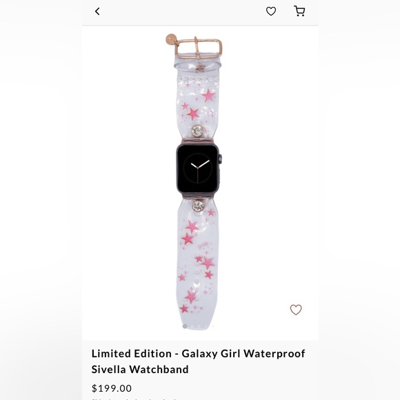 Spark*l Bands -Pink Galaxy Girl waterproof Size 2 sivella band - Picture 5 of 5